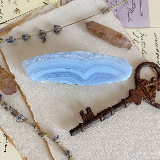 Blue Lace Agate Slice