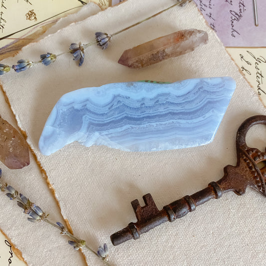 Blue Lace Agate Slice