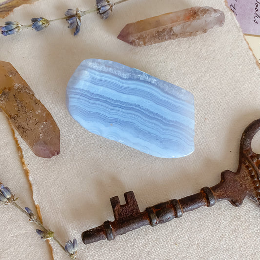 Blue Lace Agate Slice