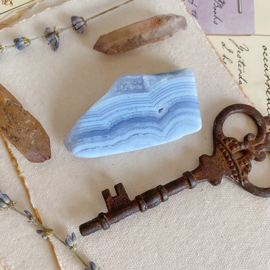 Blue Lace Agate Slice