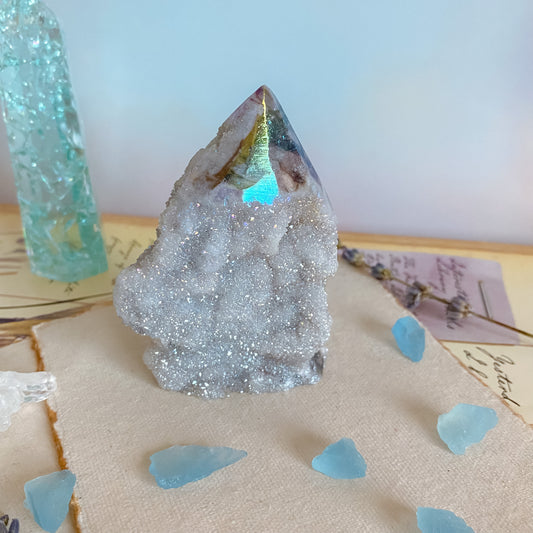 Druzy Aura Sphalerite Tower