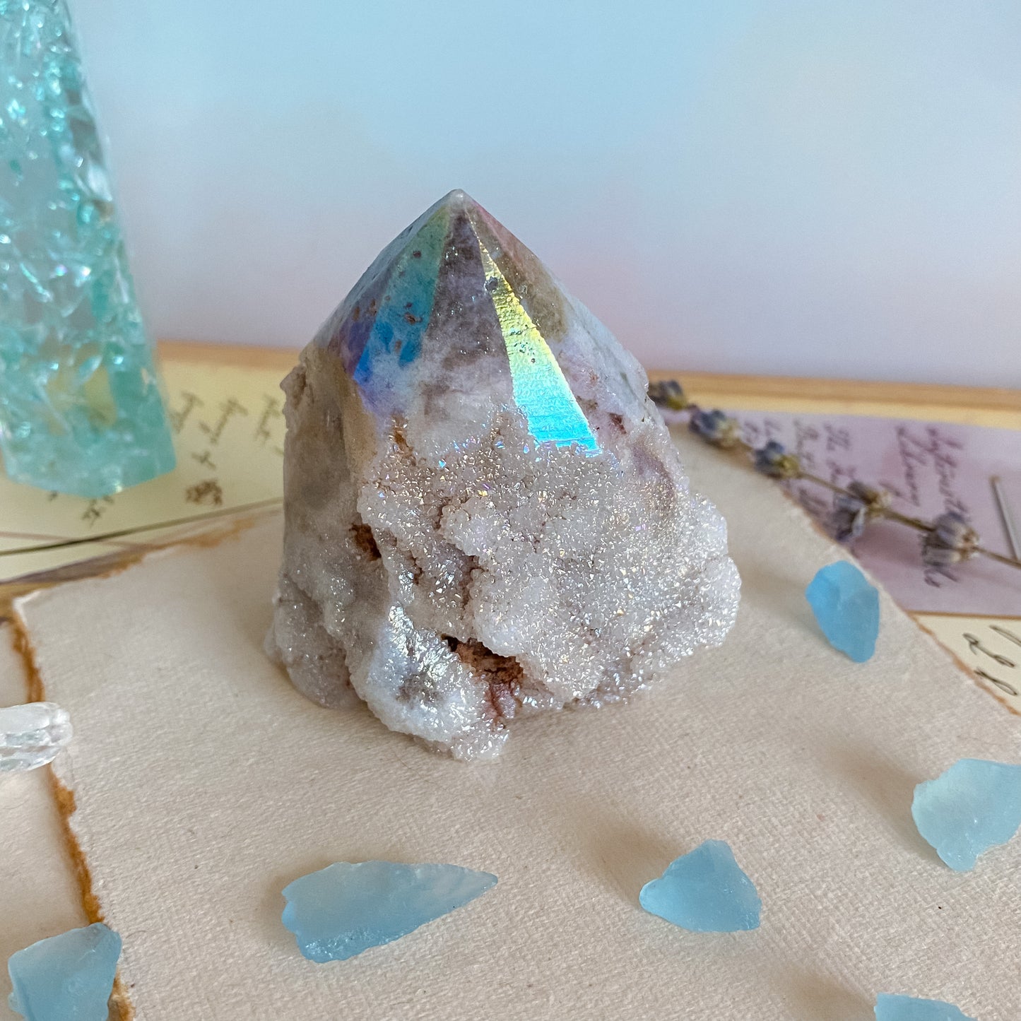 Druzy Aura Sphalerite Tower