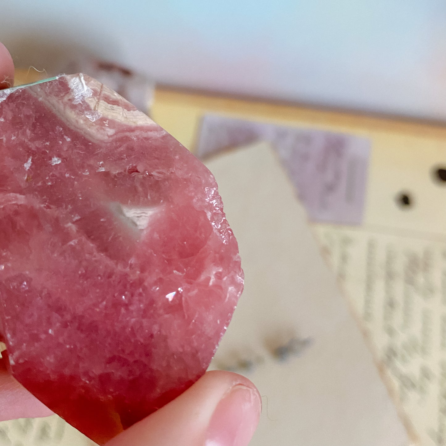 Rhodocrosite freefrom (minor imperfection)