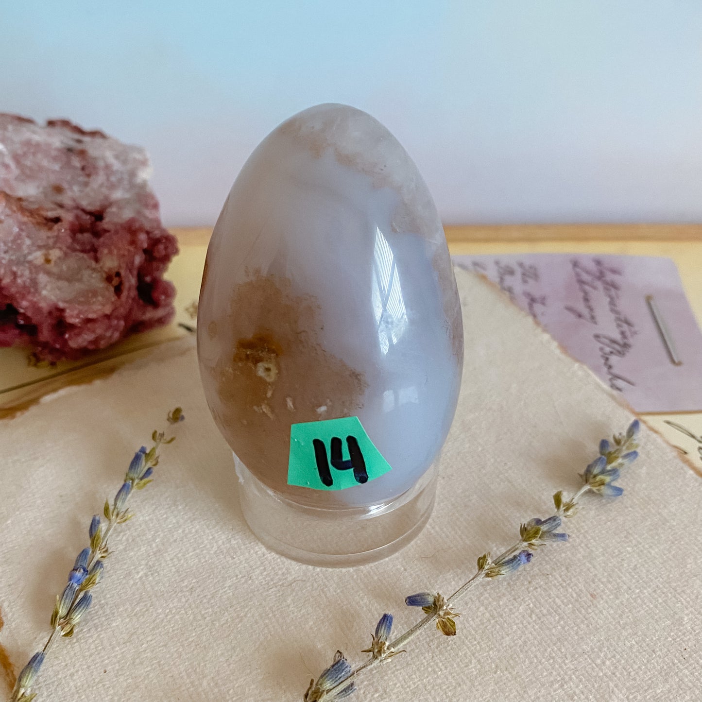 Druzy agate egg